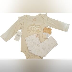 LILA & Jack Pumkin Spice and Everything Nice 3pc set 6-9m
